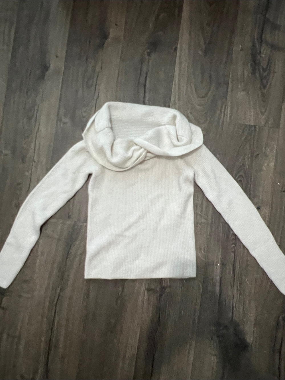 H&M Cream Cowl Neck Knit Sweater